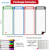 Magnetic to Do List for Refrigerator, Whiteboard for Fridge, Dry Erase Board with Lines, Reusable Grocery List, Chore Chart for Adults, Small Whit...