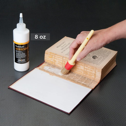 LINECO Neutral pH Adhesive 8 Oz, Acid-Free, All-purpose Glue, Dries Clear and Remains Flexible. Used for Bookbinding and Book Repair, Framing, Col...
