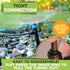 Carpathen 30pcs Drip Irrigation Emitters - 1/4" Drip Irrigation System Push-to-Connect - Adjustable 360 Degree Drip Emitters Vortex on 6" Sturdy S...