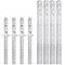 TOODOO 8 Pcs Pocket Ruler 6 Inch and 12 Inch Metal Rulers with Inch and Metric Graduation Stainless Steel Precision Ruler Measuring Tool for Engin...