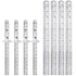 TOODOO 8 Pcs Pocket Ruler 6 Inch and 12 Inch Metal Rulers with Inch and Metric Graduation Stainless Steel Precision Ruler Measuring Tool for Engin...
