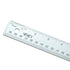 VINCA SSRN-12 Stainless Steel Office Drawing Ruler 0-12 Inch 0-30cm with Non Slip Cork Base Measuring Tool...