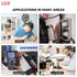 CEM DT-913T Digital Multimeter TRMS 4000 Counts Voltmeter Auto-Ranging Fast Accurately Measures LCD display Voltage Current Amp Resistance Diodes ...