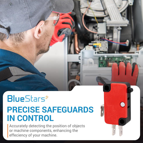 BlueStars Pack of 10 V-15-1C25 Micro Limit Switch Blade Momentary 250VAC/125VDC 15A Perfect for Arduino, Appliance and General Electrical Equipmen...