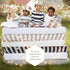 Burt's Bees Baby Pattern Fitted Crib Sheet Organic Cotton BEESNUG - Guide The Way Prints, Fits Unisex Standard Bed and Toddler Mattress, Infant Es...