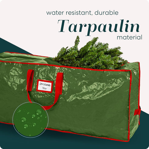 Handy Laundry, Christmas Tree Storage Bag - Stores 9 Foot Artificial Xmas Holiday Tree, Durable Waterproof Material, Zippered Bag, Carry Handles. ...