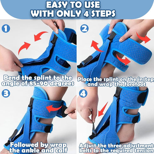 Plantar Fasciitis Night Splint, Foot Orthotic Brace Plantar Fasciitis Relief Splint Achilles Tendonitis Fixed Day Night Use Achilles Tendonitis Fo...