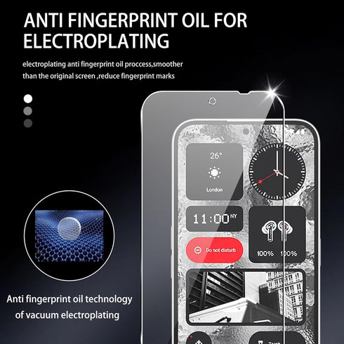 for Nothing phone (2a) screen protector, 9H Hardness Anti-Scratch Tempered Glass flim, Case Friendly(2 PACK)...