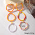 POYAMUSE Hawaiian Colorful Plumeria Flower Beads Strand Bracelet Set for Women Beach Vacation Summer Luau Party...