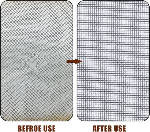 10pcs Window Screen Repair Patches, 4x4 Inch Strong Self Adhesive Screen Window Mesh Repair Kit Window Mesh Repair Tape for Repairing Screen Porch...