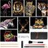 Scratch Art for Kids & Adults, Rainbow Painting Night View Scratchboard(A4), Crafts Set: 8 Sheets Scratch Cards with 6 tools in Bag - Unicorn/Flam...