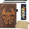 DND Campaign Journal with 3D Cthulhu Embossed Leather Cover - 192 Blank Pages A5 Notebook Great RPG Notepad for GM & Player (Bronze)...
