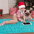 Noahas Ultra Soft Fluffy Bedroom Rugs Kids Room Carpet Modern Shaggy Area Rugs Home Decor 2.6' X 5.3', Teal Blue...