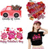 3 Sheets Valentine's Day Iron on Transfer Stickers Valentines Day Iron on Vinyl Patches Heat Transfer Red Heart Design HTV Iron on Transfer Paper ...