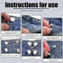 Upgraded Pant Waist Tightener with Comfortable Low Inside Bulge, 8 Set 4 Colors Jeans Button Tightener, Button Adjuster Button Pins for Jeans, Adj...