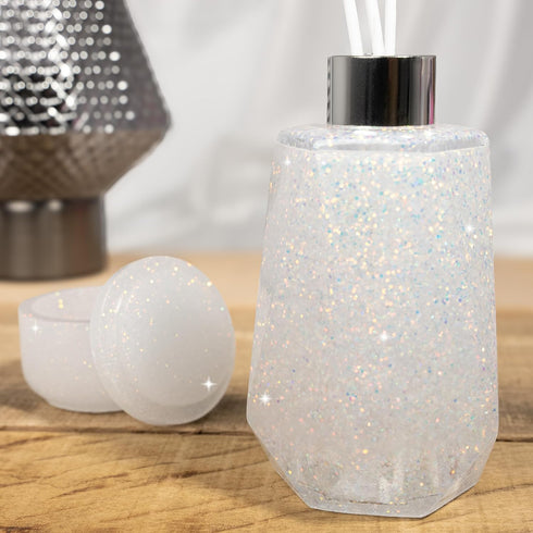 Hemway Polyurethane & Epoxy Resin Glitter 100g / 3.5oz Metallic Crystal Flake Additive for Flooring Jewelry Tumblers Glass Pigment - Chunky (1/40"...