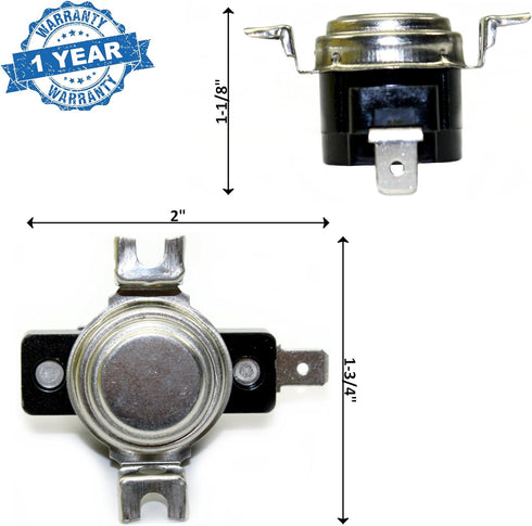 Supplying Demand 303396 481330 Clothes Dryer High Limit Thermostat Replacement L200-30F