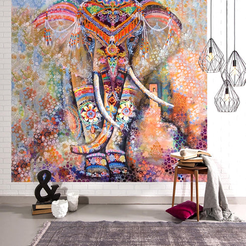 native gear Indian tapestry Art Wall Hanging Bedroom Floor Large Macrame Landscape interior Design Poster Banner Beach Rug Area Rug Carpet 60" x 6...