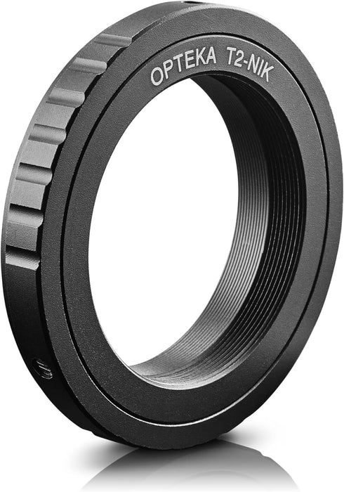 Opteka T-Mount (T2) Adapter Compatible with Nikon D5, D4, D3X, D3, D810, D800, D750, D500, D610, D600, D300, D7200, D7100, D5500, D5300, D5200, D5...