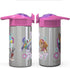 Zak Designs Paw Patrol Skye - Stainless Steel Water Bottle with One Hand Operation Action Lid and Built-in Carrying Loop, Straw Spout is Perfect f...