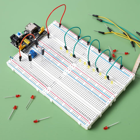 breadboard Set Prototype Board - 6 PCS 400 Pin Solderless Board Kit for Raspberry pi and Arduino Project...