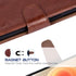 Arae Compatible with iPhone Case Wallet Flip Cover with Card Holder and Wrist Strap for iPhone (iPhone 12/12 Pro (6.1"), Brown)......