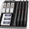 Nicpro 0.9 Metal Mechanical Pencil Set with Case, 3PCS Hevey Duty MP2000 Lead Pencil With 6 Tube HB Lead Refills 0.9mm, Erasers, Weatherproof Barr...