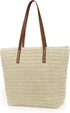 Womens Large Straw Beach Tote Bag Handmade Woven Shoulder Bag Handbag Purse for Summer...