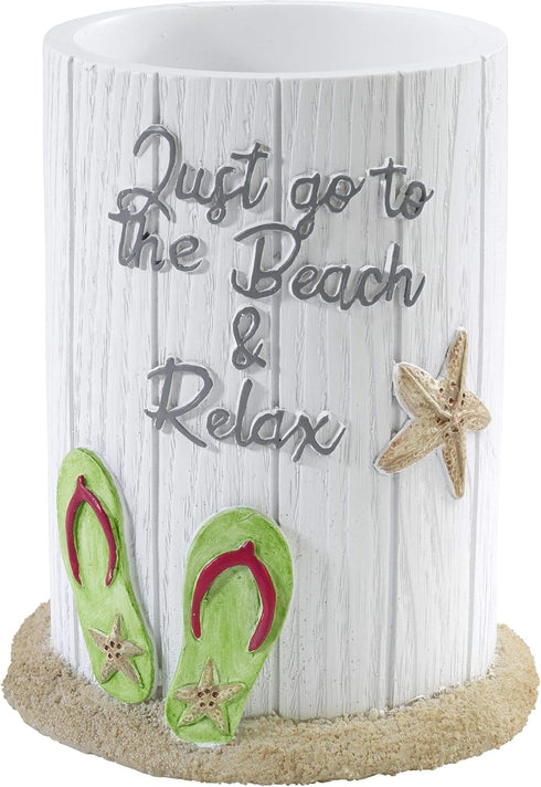Avanti Linens - Tumbler, Countertop Cup for Bathroom or Kitchen, Beach Inspired Bathroom Decor (Beach Mode Collection)...