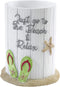 Avanti Linens - Tumbler, Countertop Cup for Bathroom or Kitchen, Beach Inspired Bathroom Decor (Beach Mode Collection)...