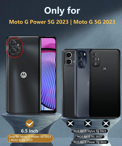 FNTCASE for Motorola Moto G-Power-5G 2023 Case: Moto G 5G 2023 Cell Phone Case - Protective Silicone Phone Cover Cases - Full Protection Matte Sho...
