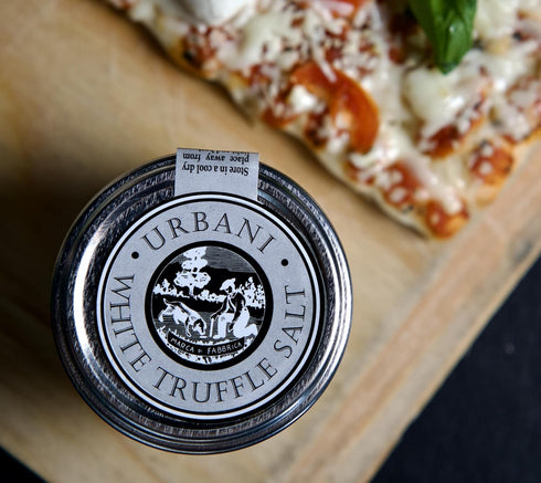 Urbani Truffles White Truffle Salt 3.5 Oz - Truffle Seasoning Made with Guérande Sea Salt and Infused with Real Truffles, Gourmet Seasoning for Co...