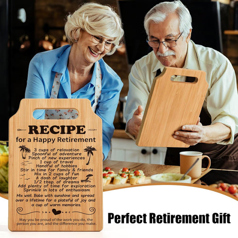 Retirement Gifts for Women - Retirement Gifts for Her, Retired Cutting Board Gifts, Retirement Gifts for Female Friends Nurse Coworker Teachers Bo...