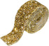 Bling Crystal Rhinestone Ribbon, DIY Self-Adhesive Rhinestone Sticker Ribbon for Wedding Cakes Birthday Crafts Decorations(Gold,1.1 Inch Wide)...