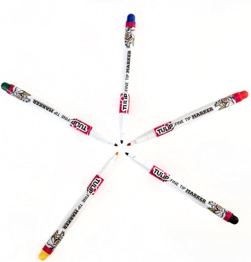 Tulip Fashion Markers 35256 Mrkt Multi Fine Tip Essentials 5Pk, As Detailed...