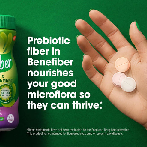 Benefiber Chewable Prebiotic Fiber Supplement Tablets for Digestive Health, Assorted Fruit Flavors - 100 Count...