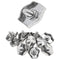 20pcs M3 Single Bolt Wire Rope Clips, PNXKTXO 304 Stainless Steel Simplex Cable Clamps for 2-2.5MM Diameter Wire Cable Saddle Fastener...