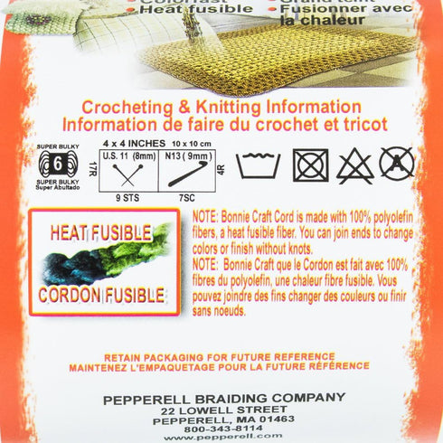 4MM Bonnie Cord, 100 Yards, Gold - Macrame Cord...