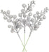 Lvydec 16pcs Christmas Glitter Berries Stems Clearance, 7.8" Artificial Christmas Picks for Christmas Tree Ornaments, DIY Xmas Wreath, Crafts, Hol...