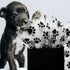 Hi Sasara 30 Sheets Large 20 x 28 inch Dog Paw Print Tissue Paper Bulk Black and White Dog Paw Print Tissue Paper for Gift Bags Dog Paw Print Tiss...