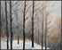 Posterizer 1 pcs-snowy jungle in winter in oil painting style-7-Landscape & Nature Art-Living Room Bedroom Decor- unframed wall art...