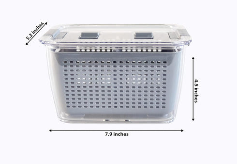 Kitchen Spaces - 1465A6-AMZ Kitchen Spaces Colander Bin, Medium, Gray...