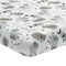 Lambs & Ivy Jungle Safari Cotton White/Gray Elephant/Lion Fitted Mini Crib Sheet...