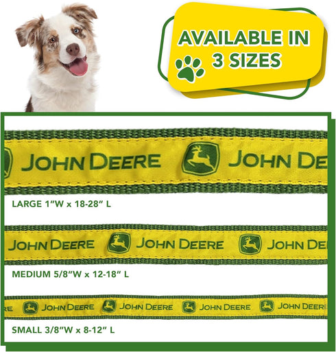 Old Version - Pets First John Deere Pet Collar. Licensed Dog Collar, Large Collar for Dogs & Cats. A Shiny and Colorful Cat Collar & Dog Collar. C...