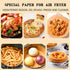 Air Fryer Paper Liners, 100PCS Non-stick Disposable Parchment Sheets for Baking, Food Grade Liner for Baking Roasting Microwave (7.9inch-Round)...