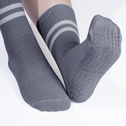 3 Pair Pilates Socks with Grips, Women Non Slip Socks Anti Skid Socks for Barre Ballet Dance Workout Hospital...