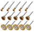 15 Pieces Copper Wire Brushes, Wire Brush Wheel, Copper Wire Polishing Wheel Kits for Dremel Rotary Tools (1/8 Inch Mandrel)...