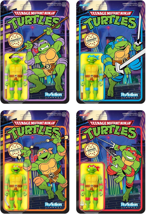 Super7 Teenage Mutant Ninja Turtles Leonardo - 3.75" TMNT Action Figure with Accessories Classic Cartoon Collectibles and Retro Toys...