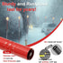 Reflective Driveway Markers - 50”High Visiblility Driveway Reflectors Double Sided with Red & White Extra Thick Stainless Steel Pole - Rustproof f...