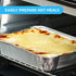 MontoPack Aluminum Foil Pans Half Size Roasting Chafing Pan | Bulk 10 Pack of 9x13 Tins for Cooking, Baking & Catering | Heavy Duty Disposable Coo...